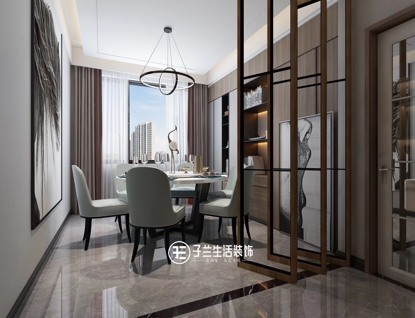 子蘭生活裝飾未來(lái)方舟裝修效果圖