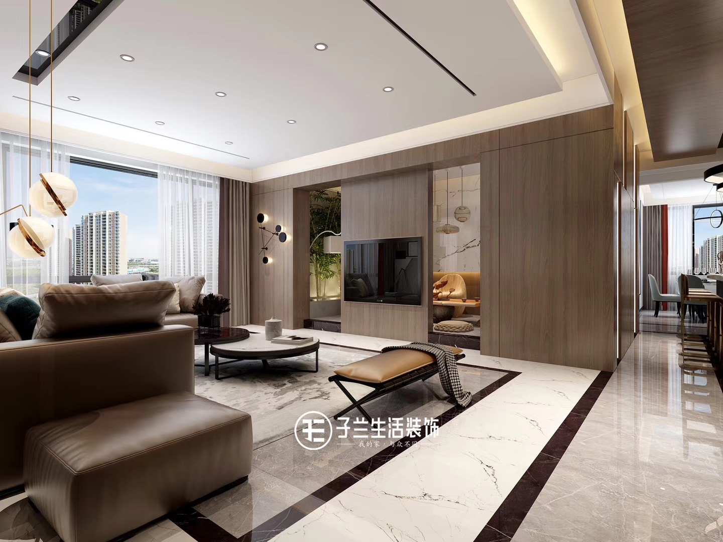 子蘭生活裝飾未來(lái)方舟裝修效果圖