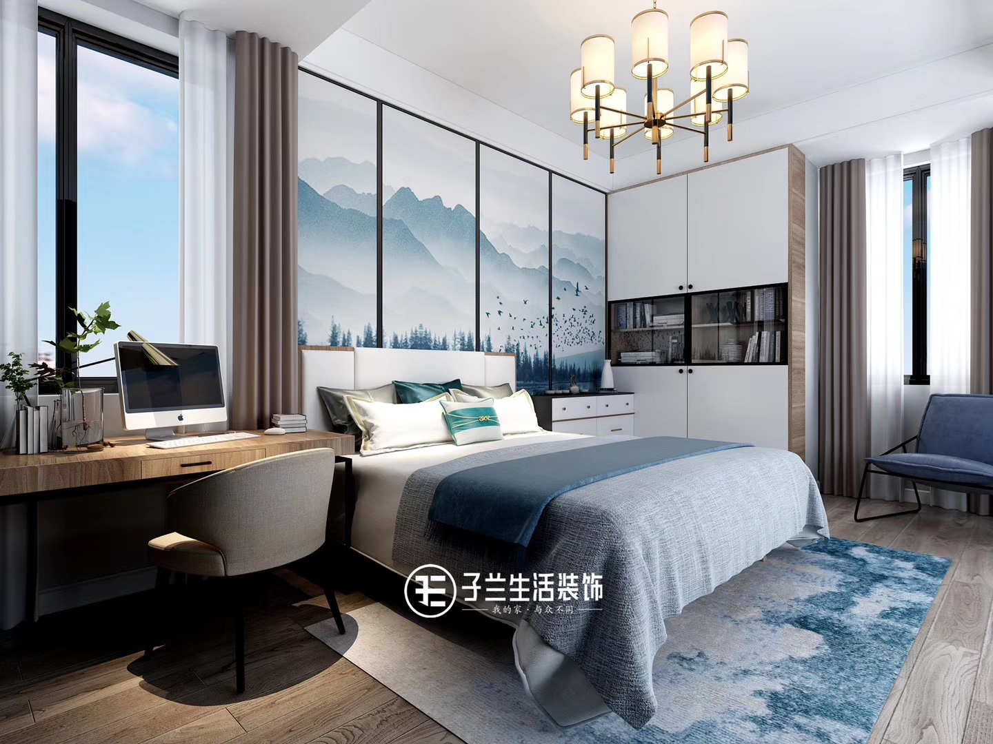 子蘭生活裝飾未來(lái)方舟裝修效果圖