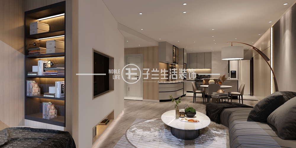 子蘭生活裝飾恒大中央公園裝修效果圖